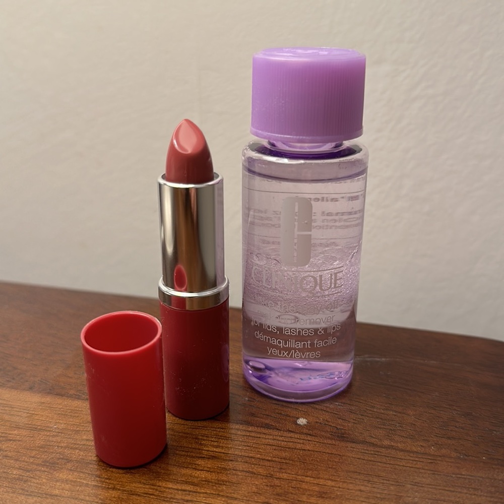 New Clinique lipstick and makeup remover